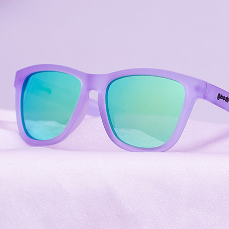 Lilac It like That | lunettes de soleil violet lavande avec verres verts| OG goodr sunglasses